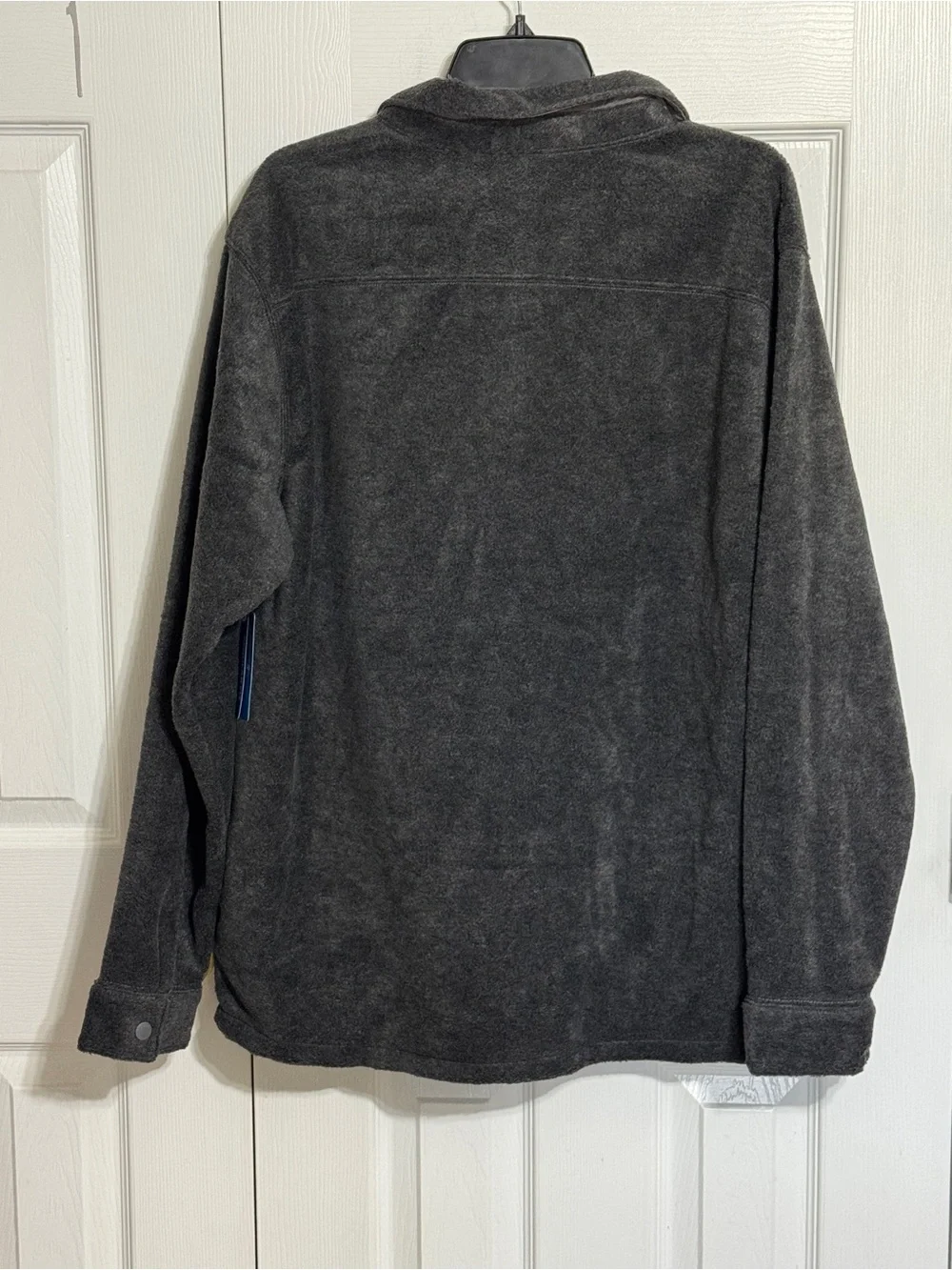 Columbia Men's Charcoal Snap-Front Fleece Shirt Jacket